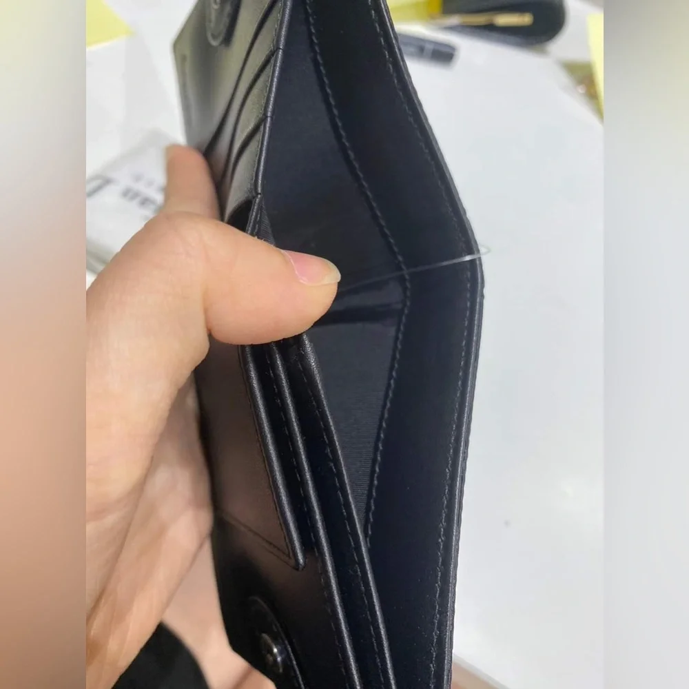 Dior black compact wallet unused item